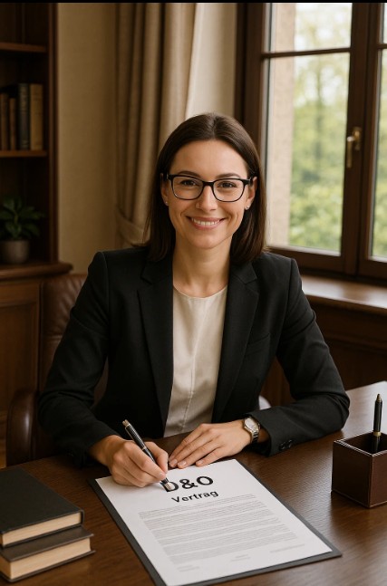 Managerin mit D&O Vertrag